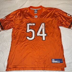 Chicago Bears Jersey Mens 2XL XXL Orange Reebok On Field Brian Urlacher #54 Logo